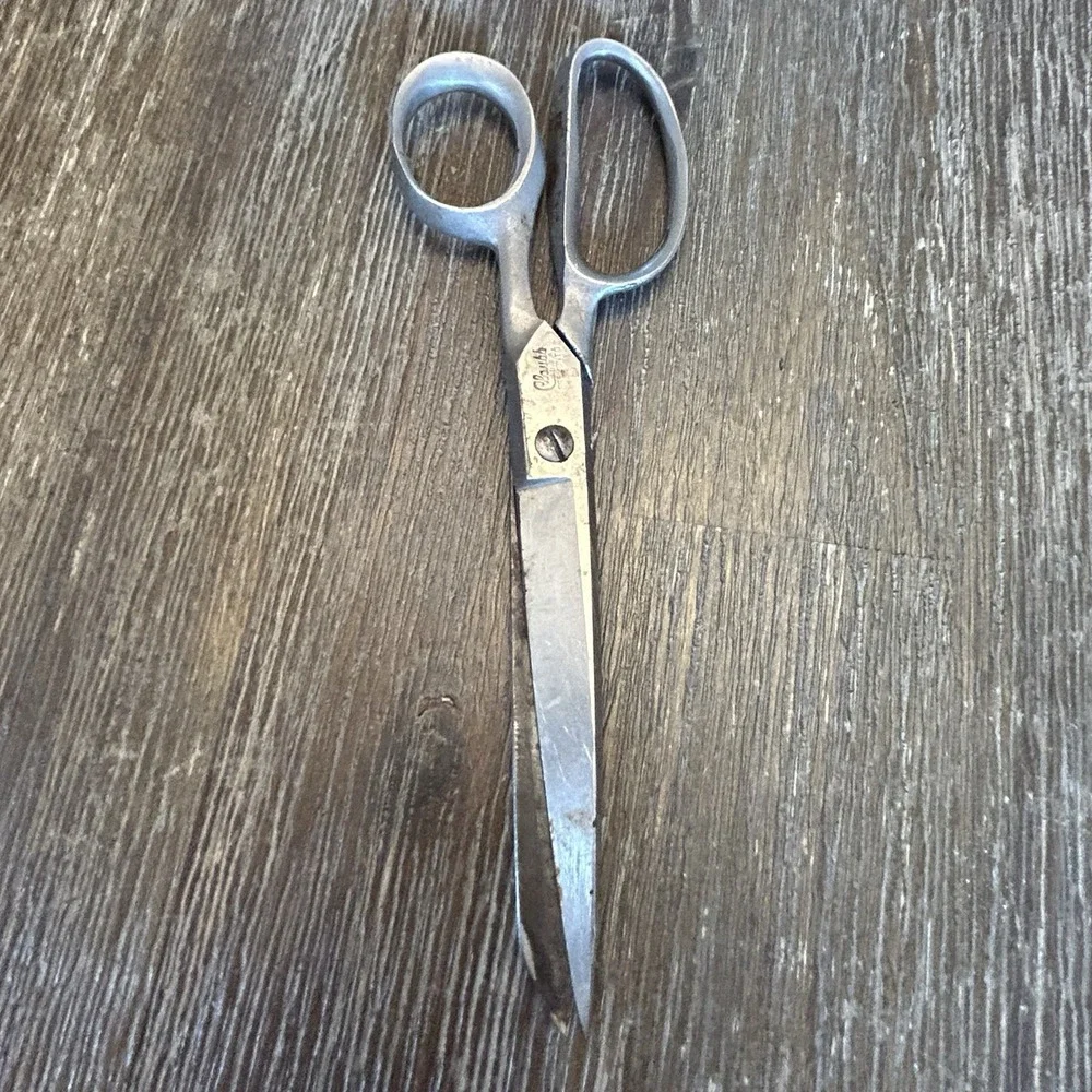 Vintage Clauss LH7 1/2 Left Handed Sewing Scissors Shears Fremont Ohio USA 7.5
